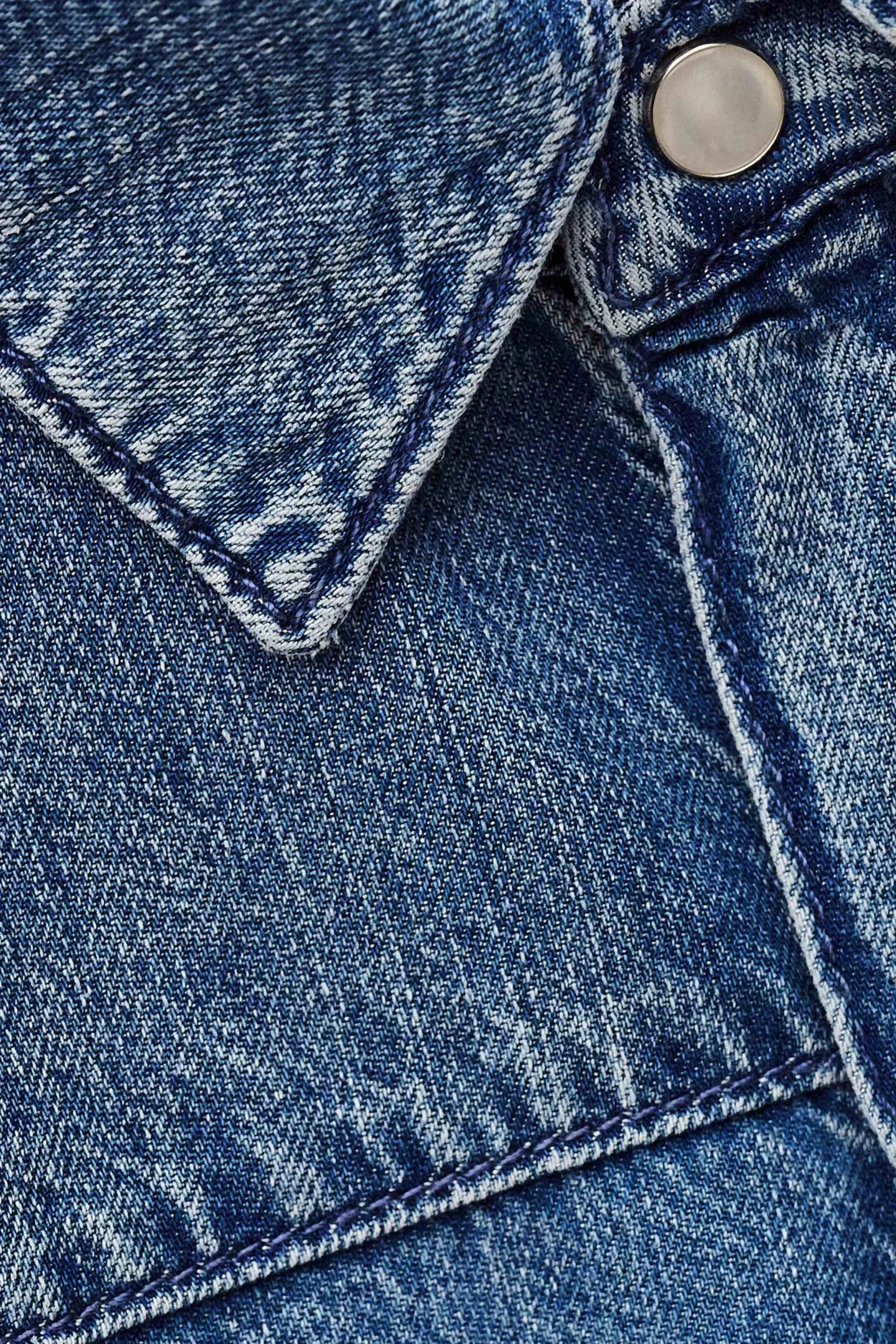 Ba&Sh ADALI chemise denim longue BLEU