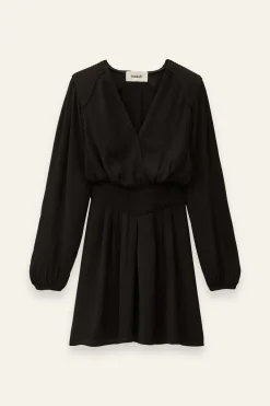 Ba&Sh ALANA robe courte cache-coeur NOIR Best