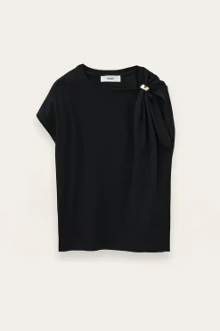 Ba&Sh ALLIA t-shirt manches courtes NOIR Sale