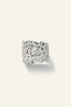 Ba&Sh ANAE bague zircon GRIS Hot