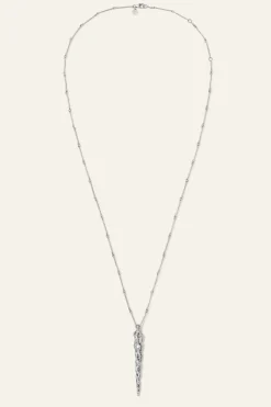 Ba&Sh ANGELA collier long zircon GRIS