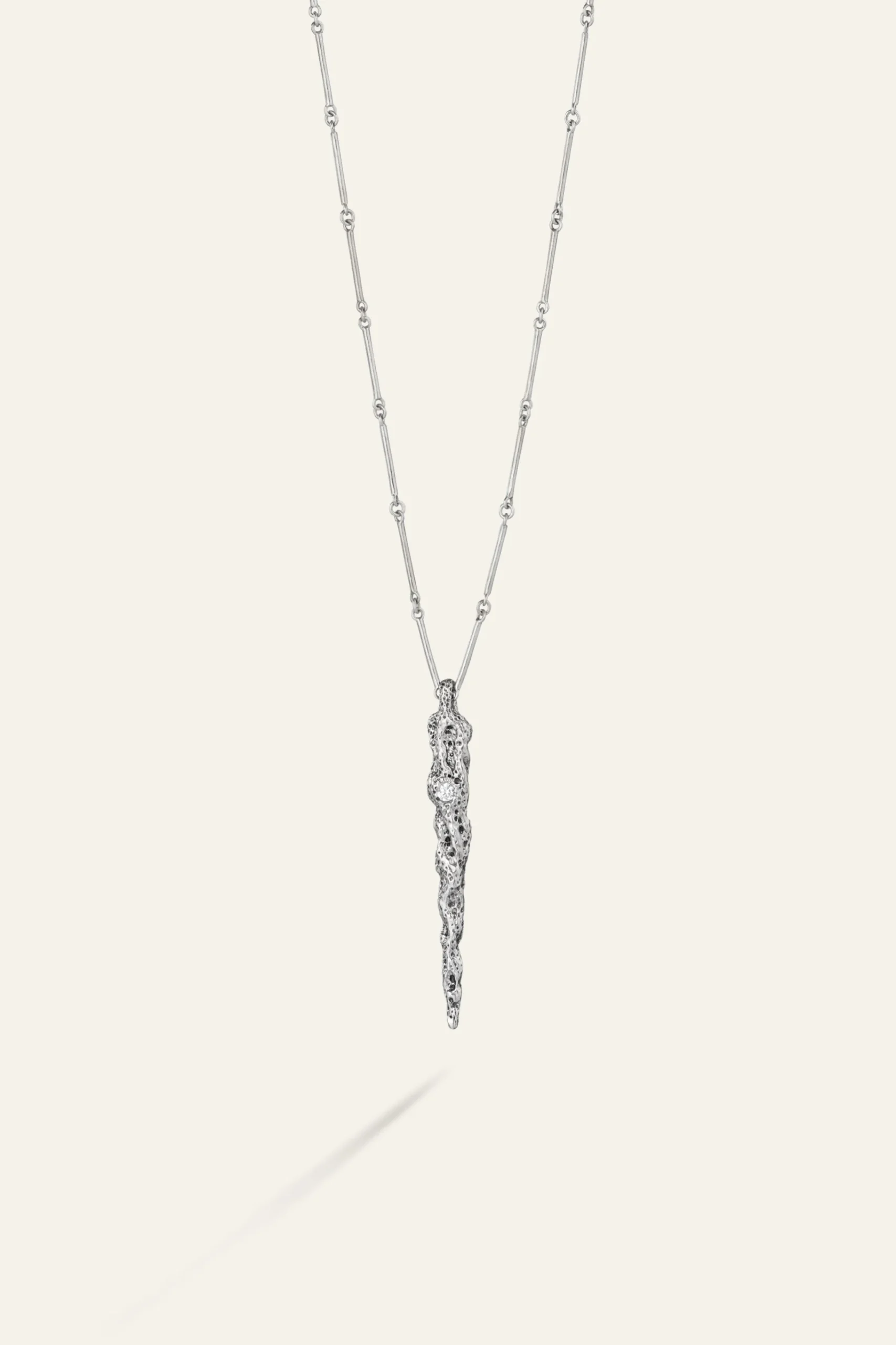 Ba&Sh ANGELA collier long zircon GRIS