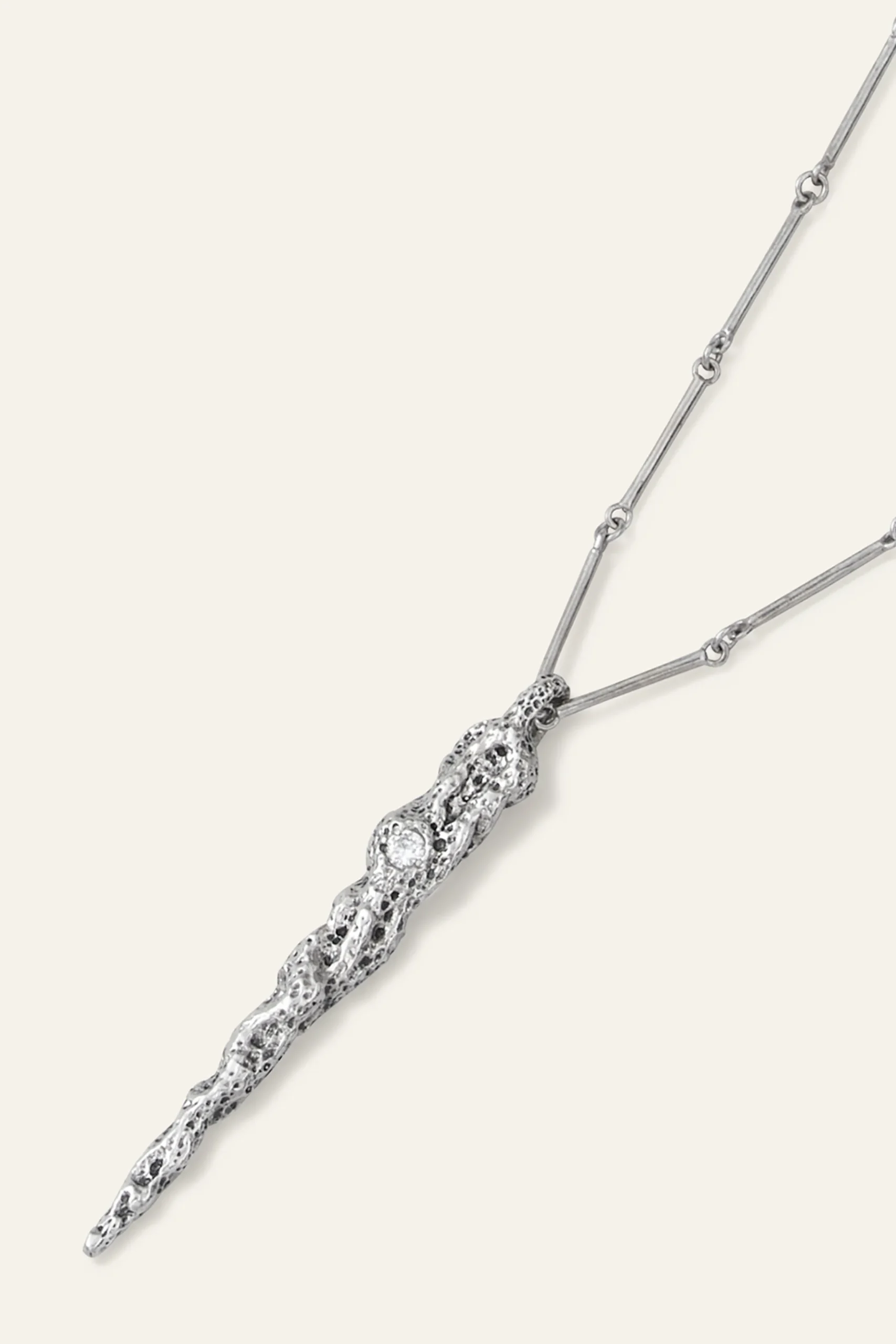 Ba&Sh ANGELA collier long zircon GRIS