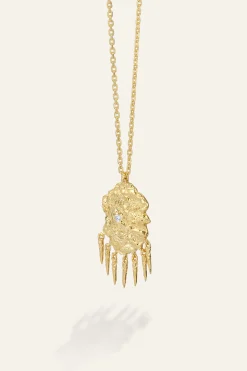 Ba&Sh ANOUCHKA collier pendentif zircon DORE Sale