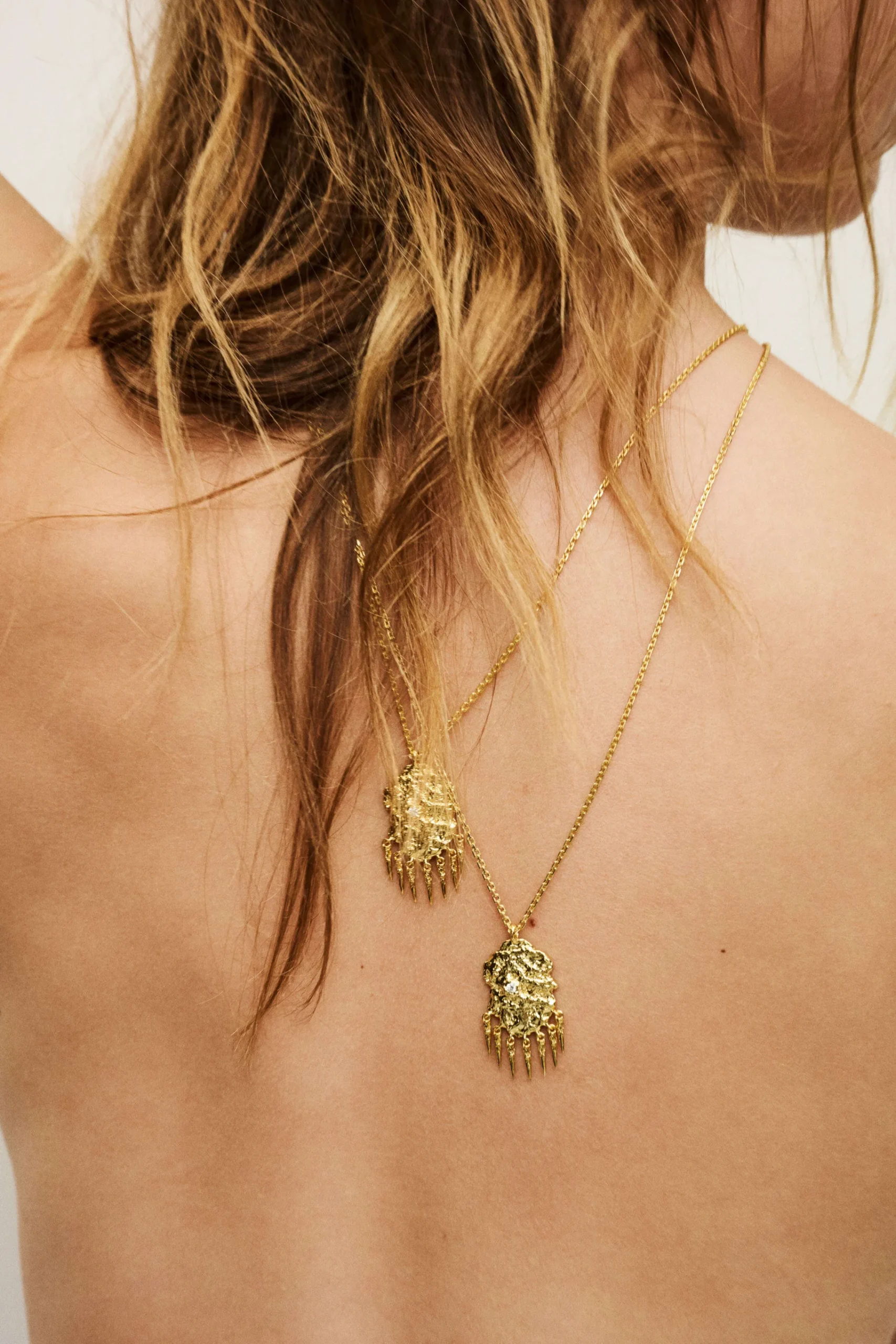 Ba&Sh ANOUCHKA collier pendentif zircon DORE Sale