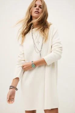 Ba&Sh ATES robe pull maille ECRU Best