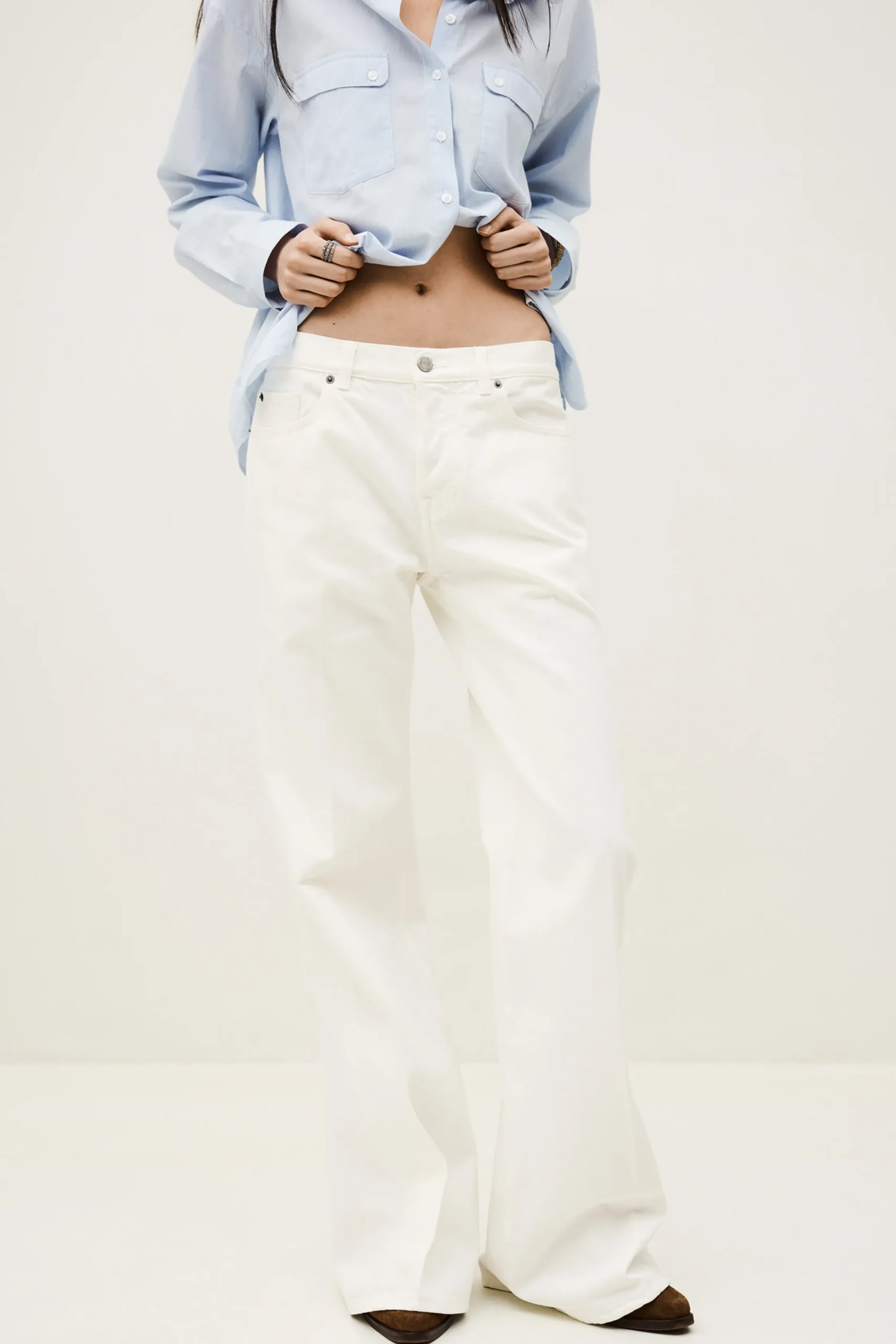 Ba&Sh BADOU jean flare ECRU Clearance