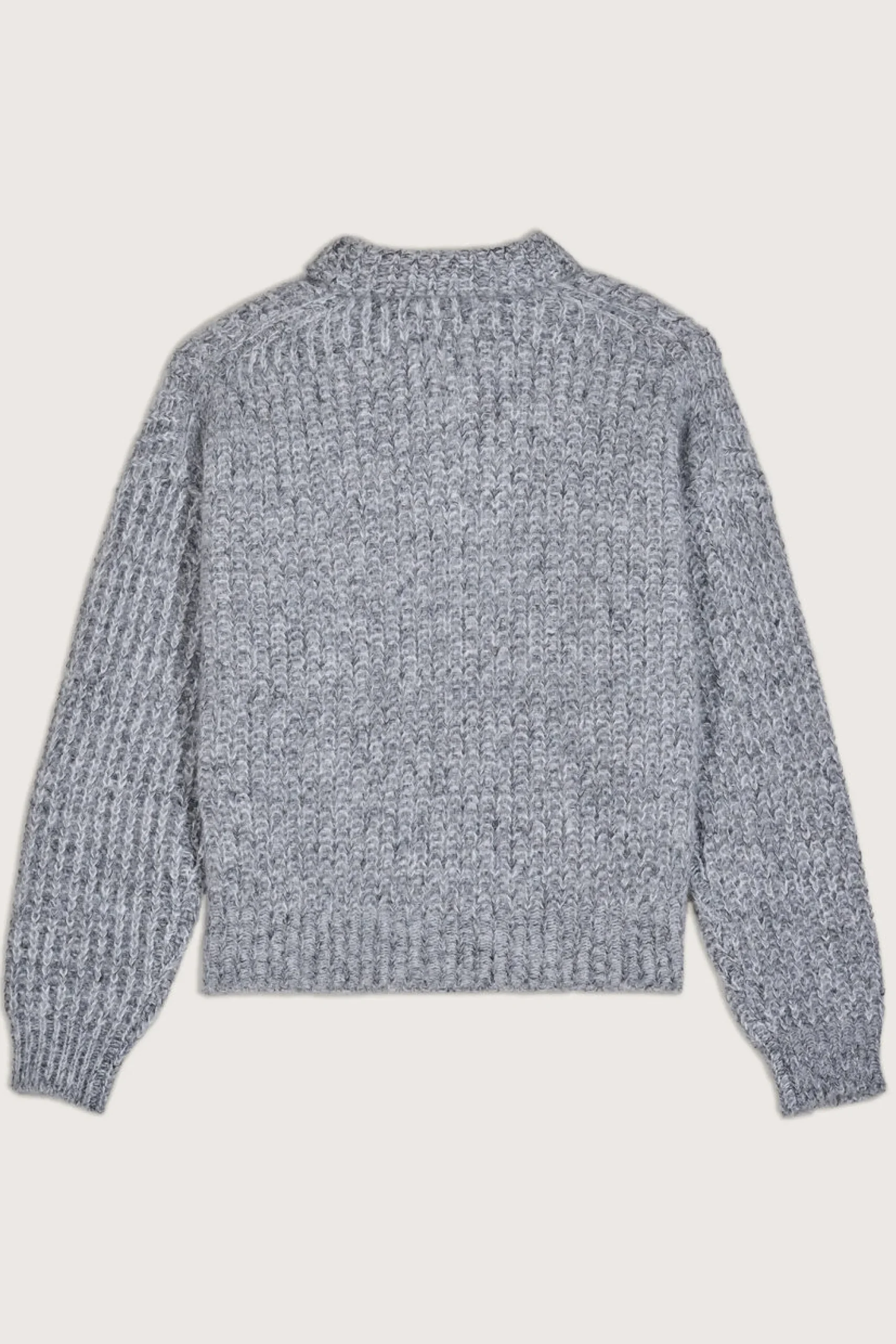 Ba&Sh BALTAN pull col camionneur GRIS Hot