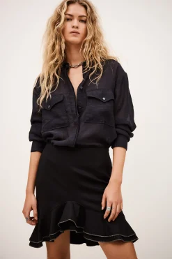 Ba&Sh BAO chemise oversize ample BLEU Hot