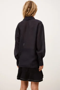 Ba&Sh BAO chemise oversize ample BLEU Hot