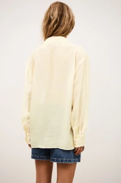 Ba&Sh BAO chemise oversize ample JAUNE New