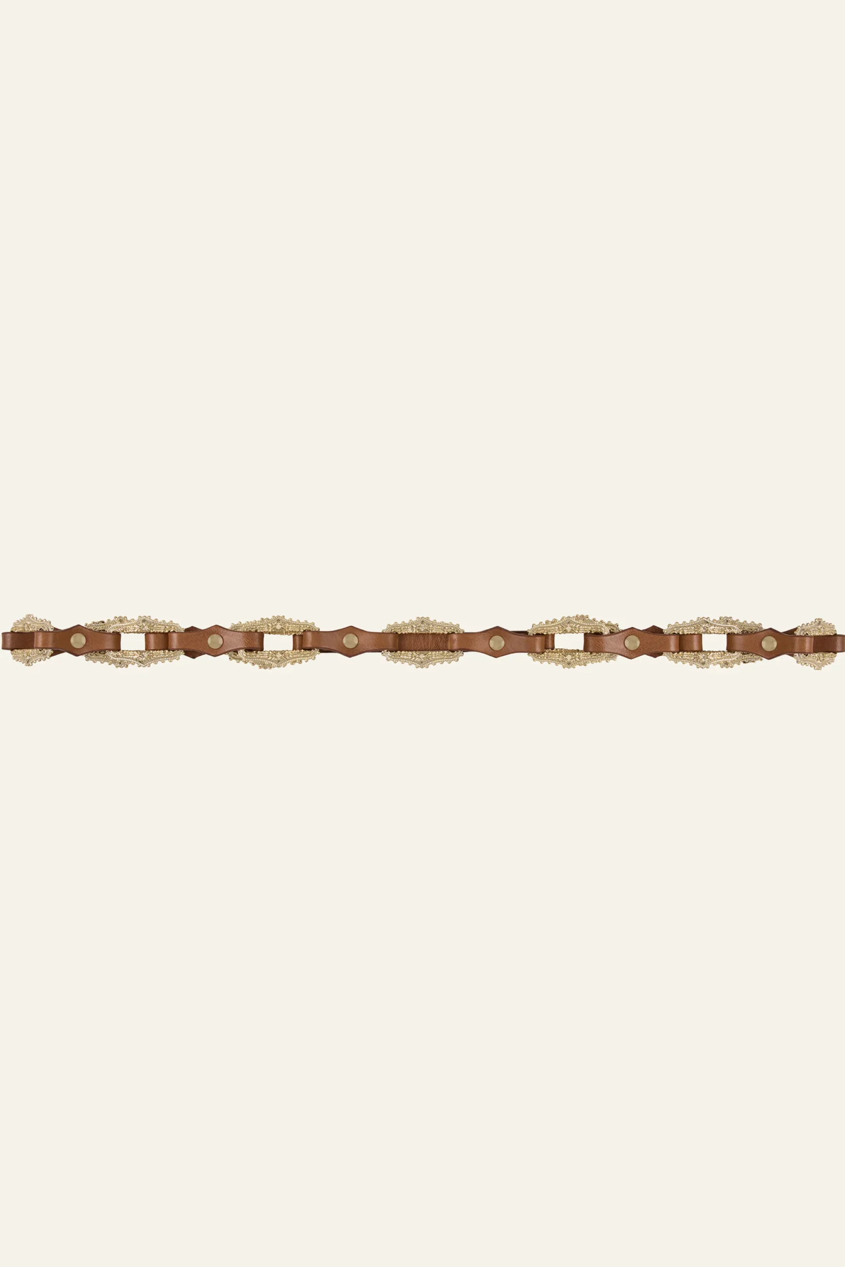 Ba&Sh BAPTISTE ceinture bijoux cuir MARRON Sale