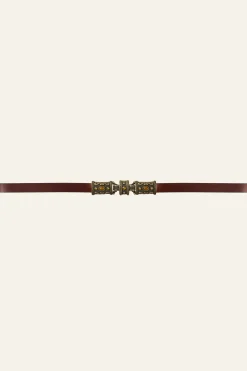 Ba&Sh BARA ceinture cuir MARRON New
