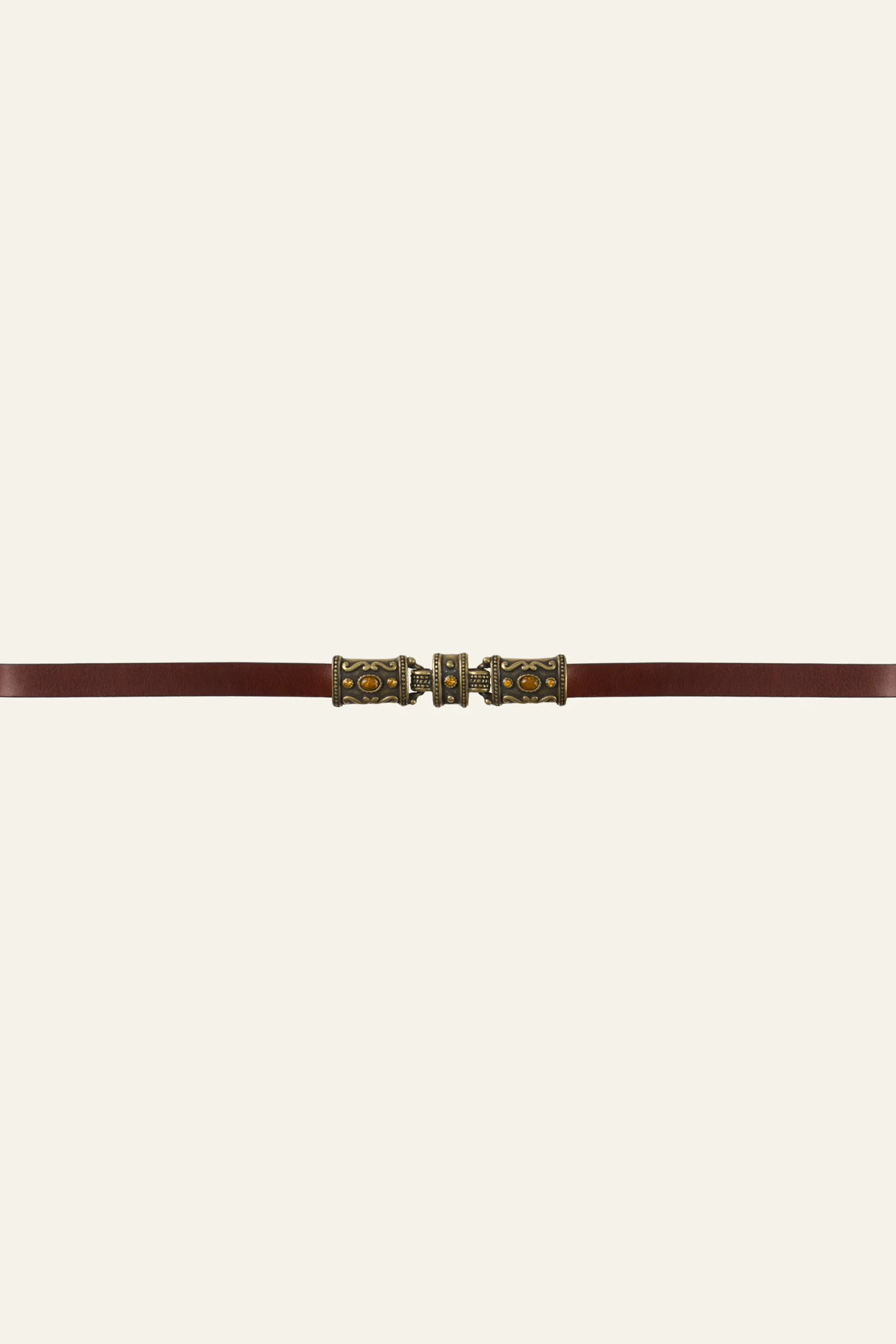 Ba&Sh BARA ceinture cuir MARRON New