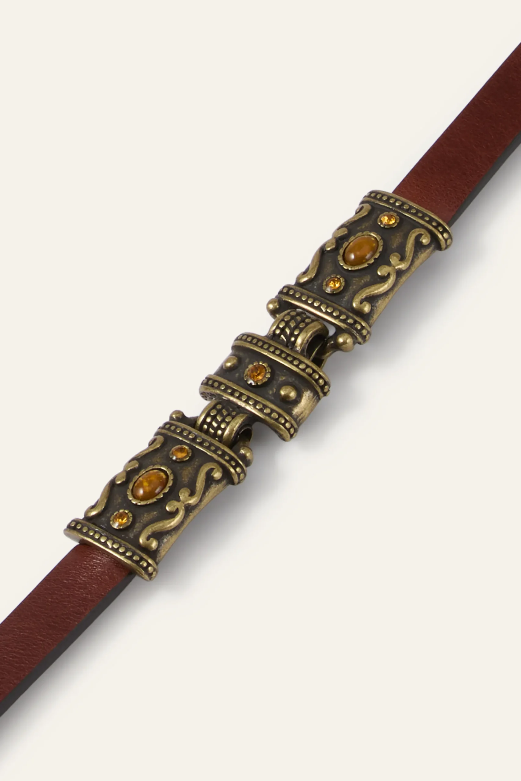 Ba&Sh BARA ceinture cuir MARRON New