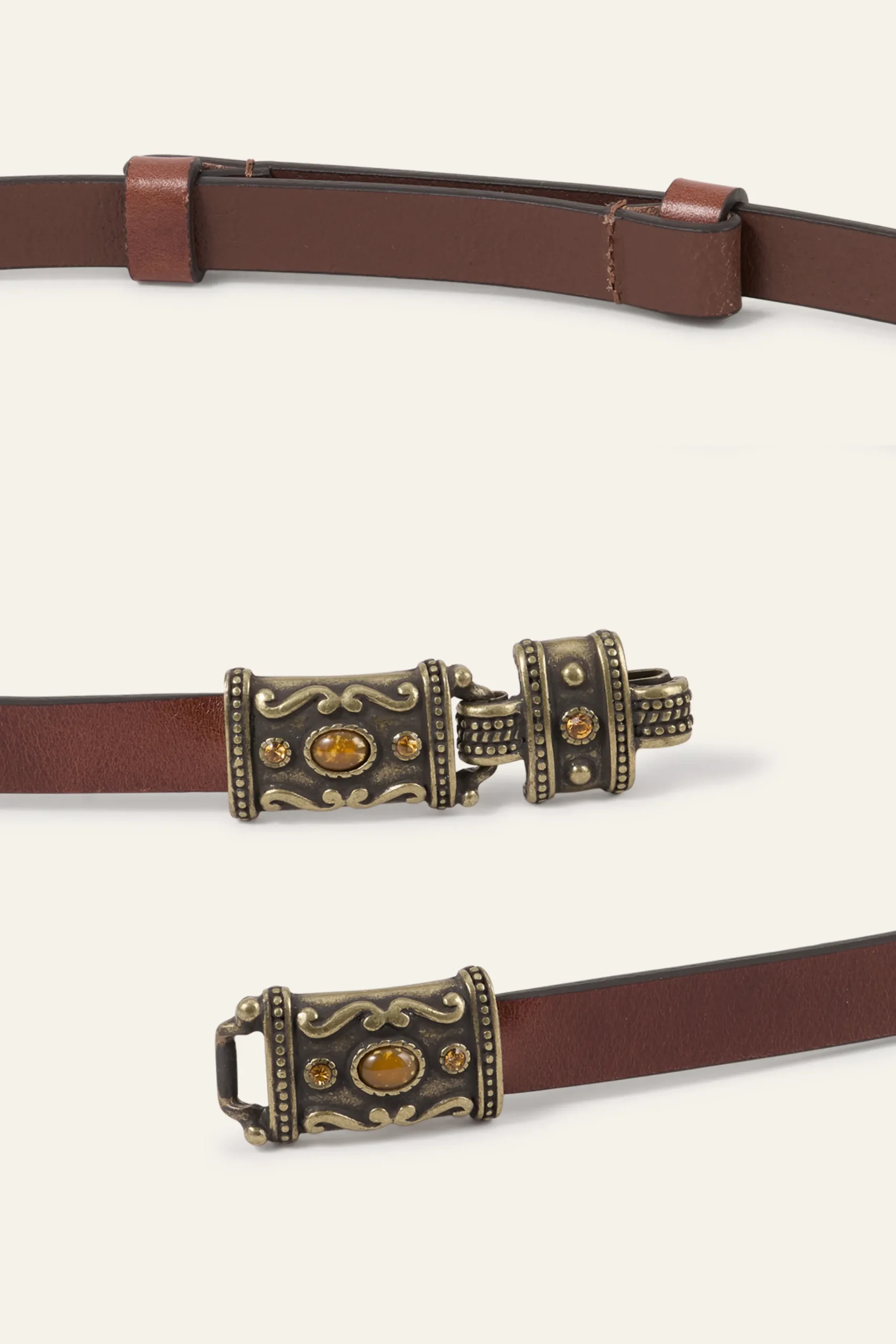 Ba&Sh BARA ceinture cuir MARRON New