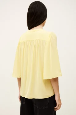 Ba&Sh BARNA chemise fluide JAUNE Outlet
