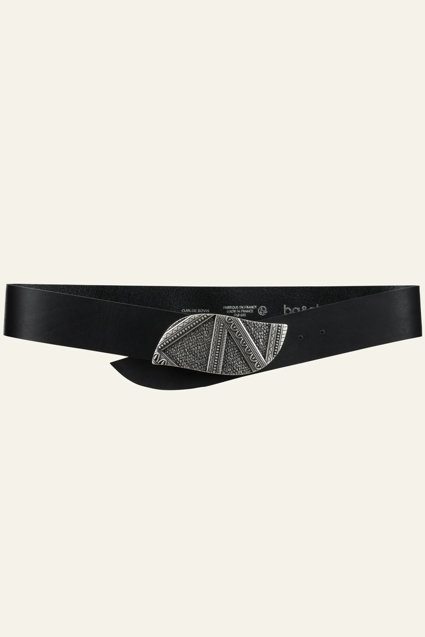 Ba&Sh BEIRA ceinture cuir NOIR Online