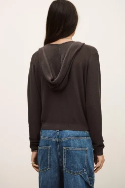 Ba&Sh BELINE pull cache coeur MARRON Hot