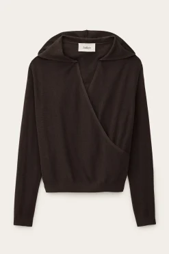 Ba&Sh BELINE pull cache coeur MARRON Hot