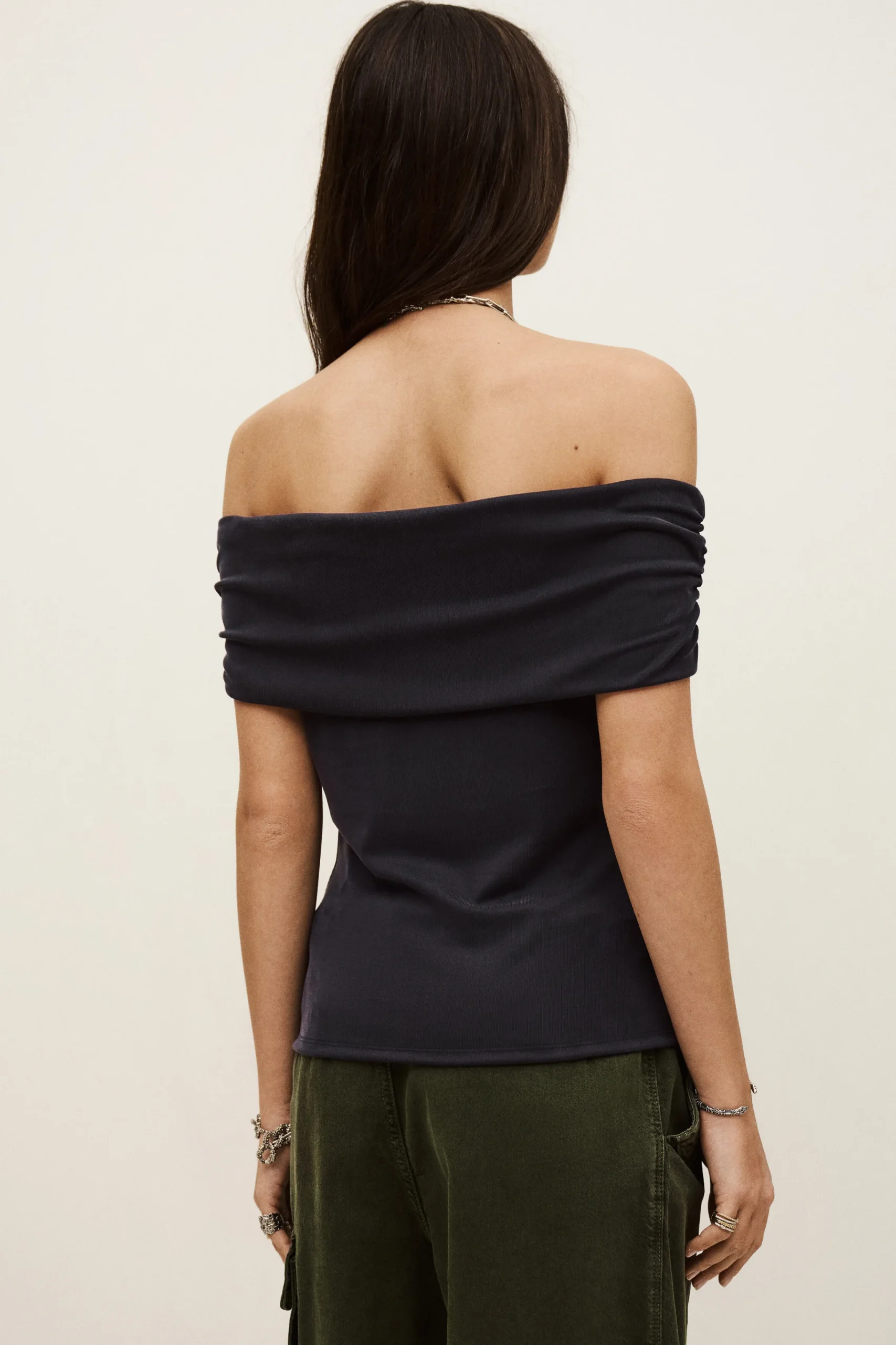 Ba&Sh BENE top jersey épaules BLEU Clearance