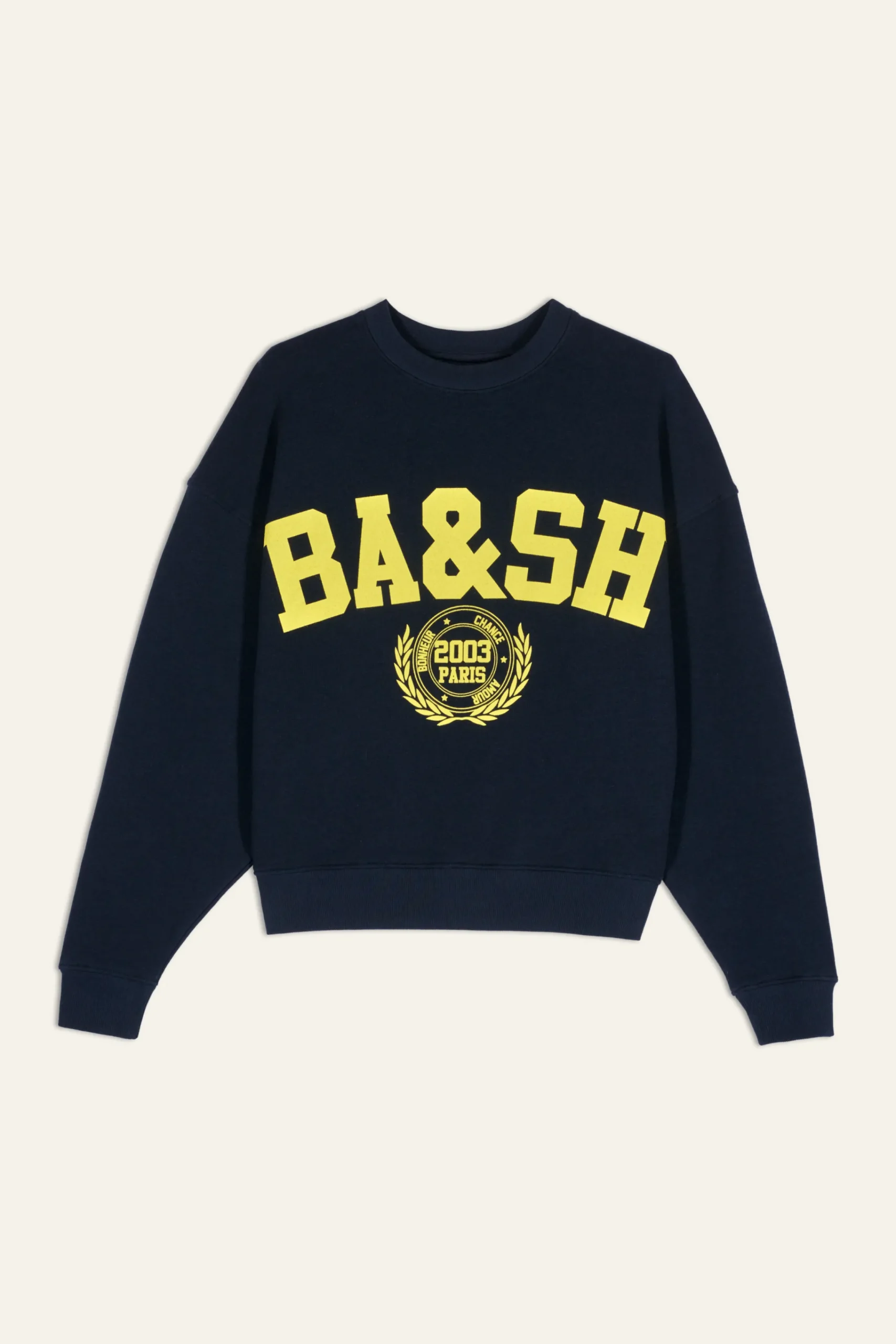 Ba&Sh BENJAMIN sweat croppé BLEU Clearance