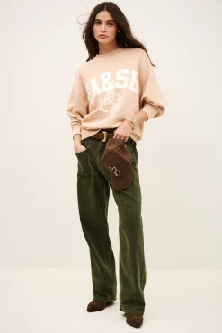 Ba&Sh BENJAMIN sweatshirt coton imprimé BEIGE Best