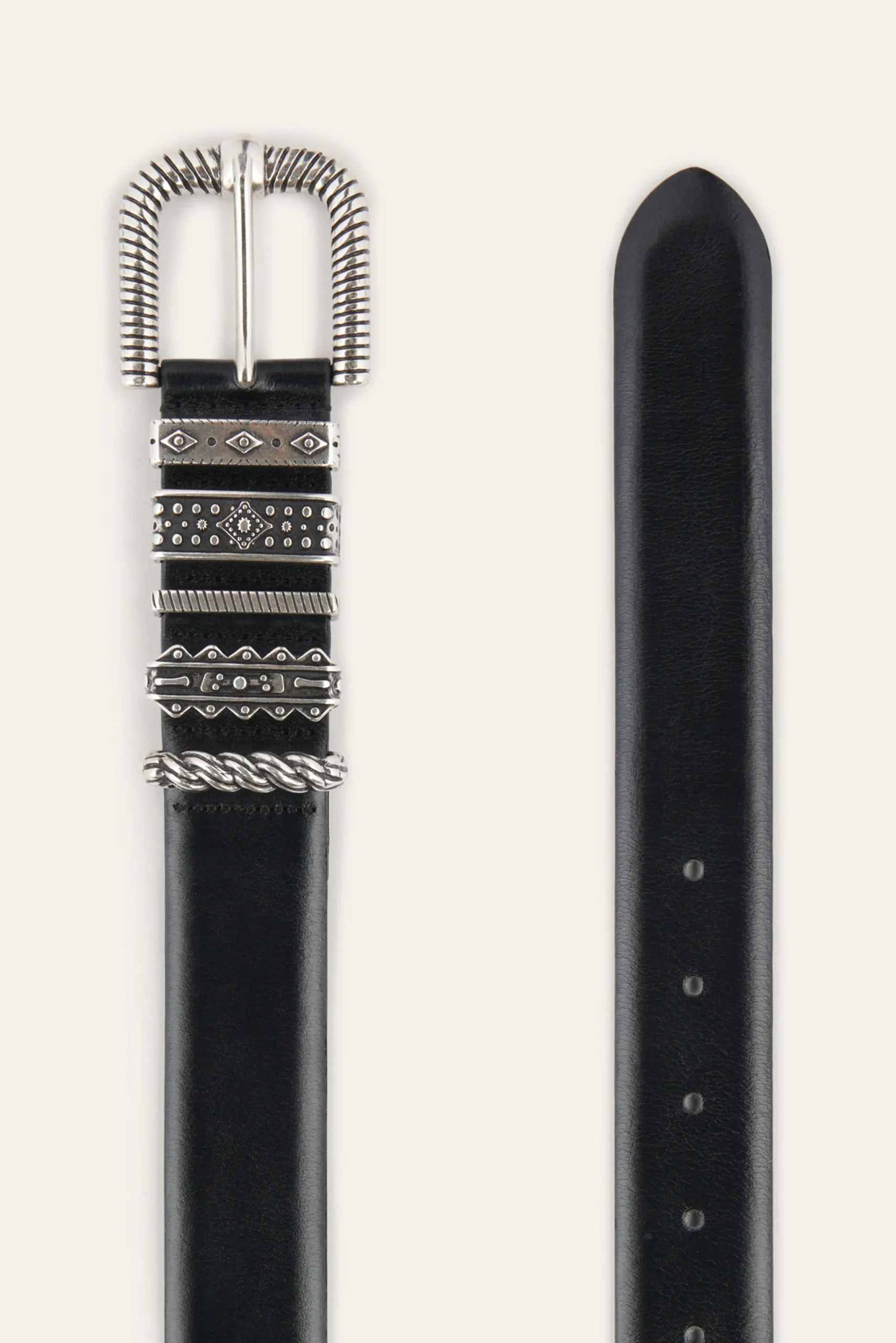 Ba&Sh BERKANE ceinture multiples passants NOIR Clearance