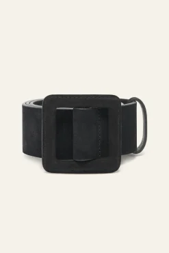 Ba&Sh BETTY ceinture boucle carrée NOIR Discount