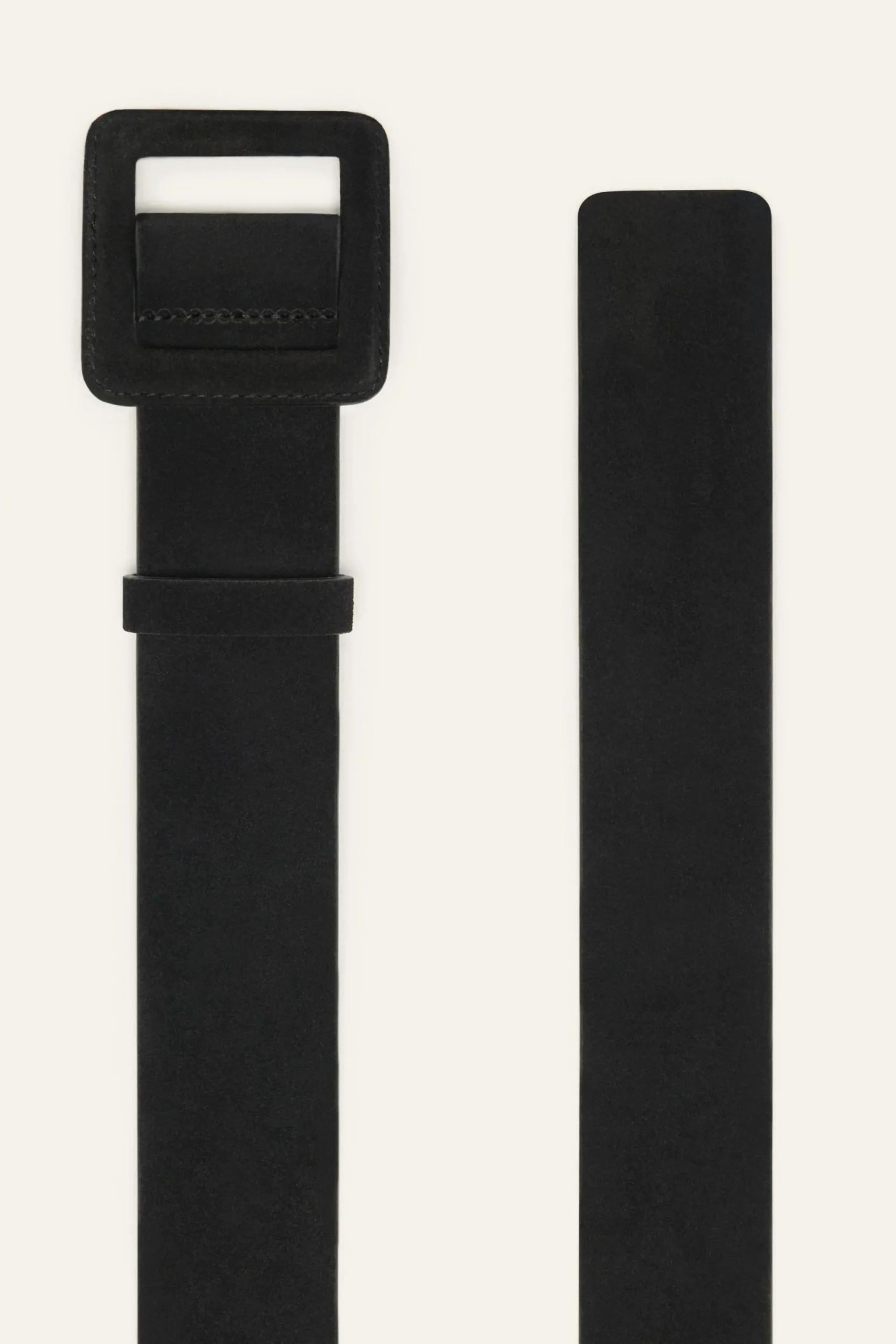 Ba&Sh BETTY ceinture boucle carrée NOIR Discount