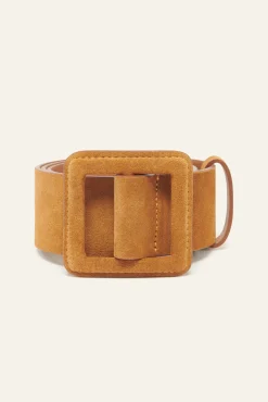 Ba&Sh BETTY ceinture boucle carrée MARRON Hot