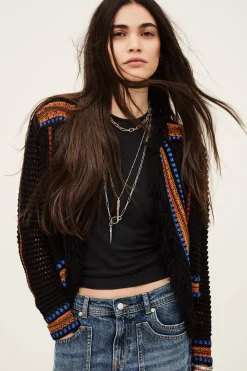 Ba&Sh BIANCA cardigan maille NOIR Sale