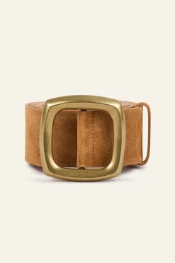 Ba&Sh BIANCA ceinture large MARRON New