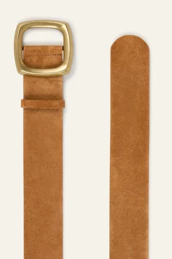 Ba&Sh BIANCA ceinture large MARRON New