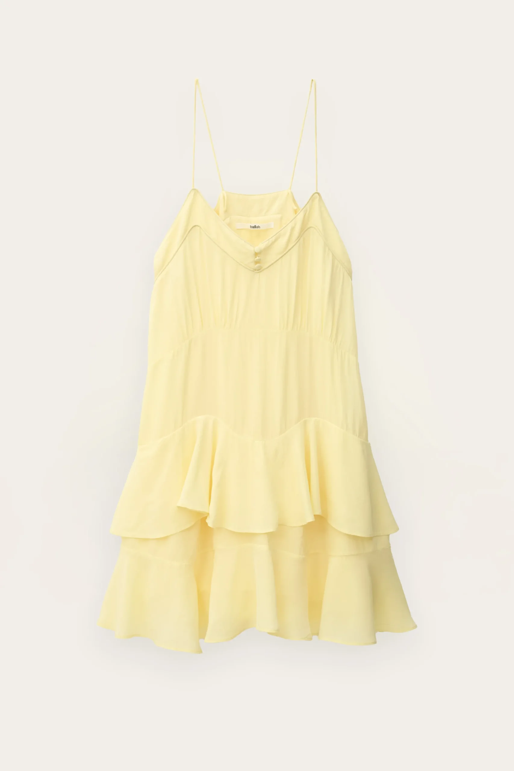 Ba&Sh BILONA robe courte JAUNE Outlet
