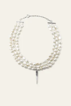 Ba&Sh BLANCA collier de perles GRIS Online