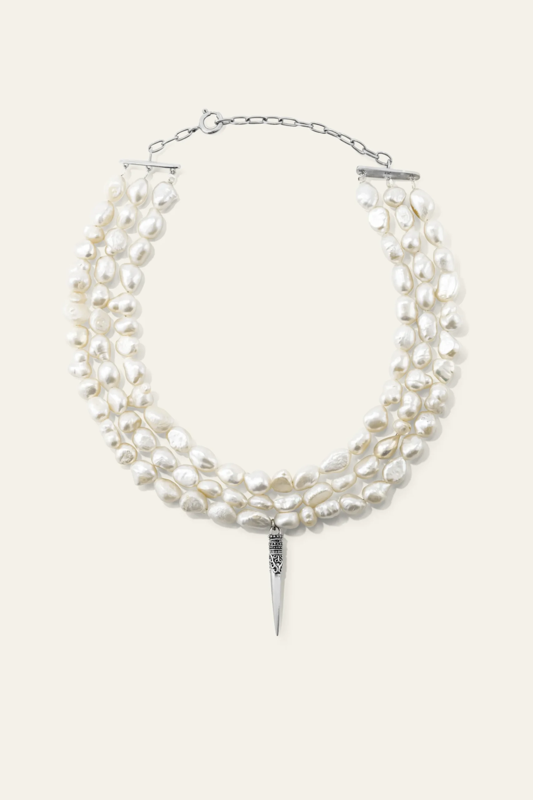 Ba&Sh BLANCA collier de perles GRIS Online
