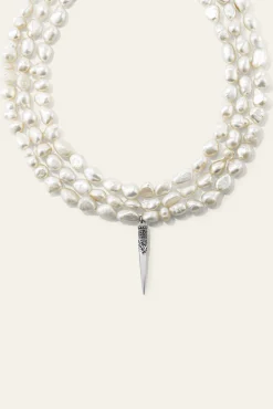 Ba&Sh BLANCA collier de perles GRIS Online