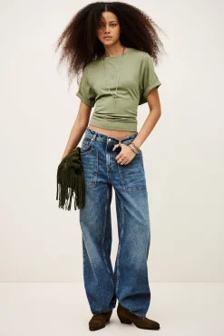 Ba&Sh BLANCA t-shirt manches courtes VERT Sale