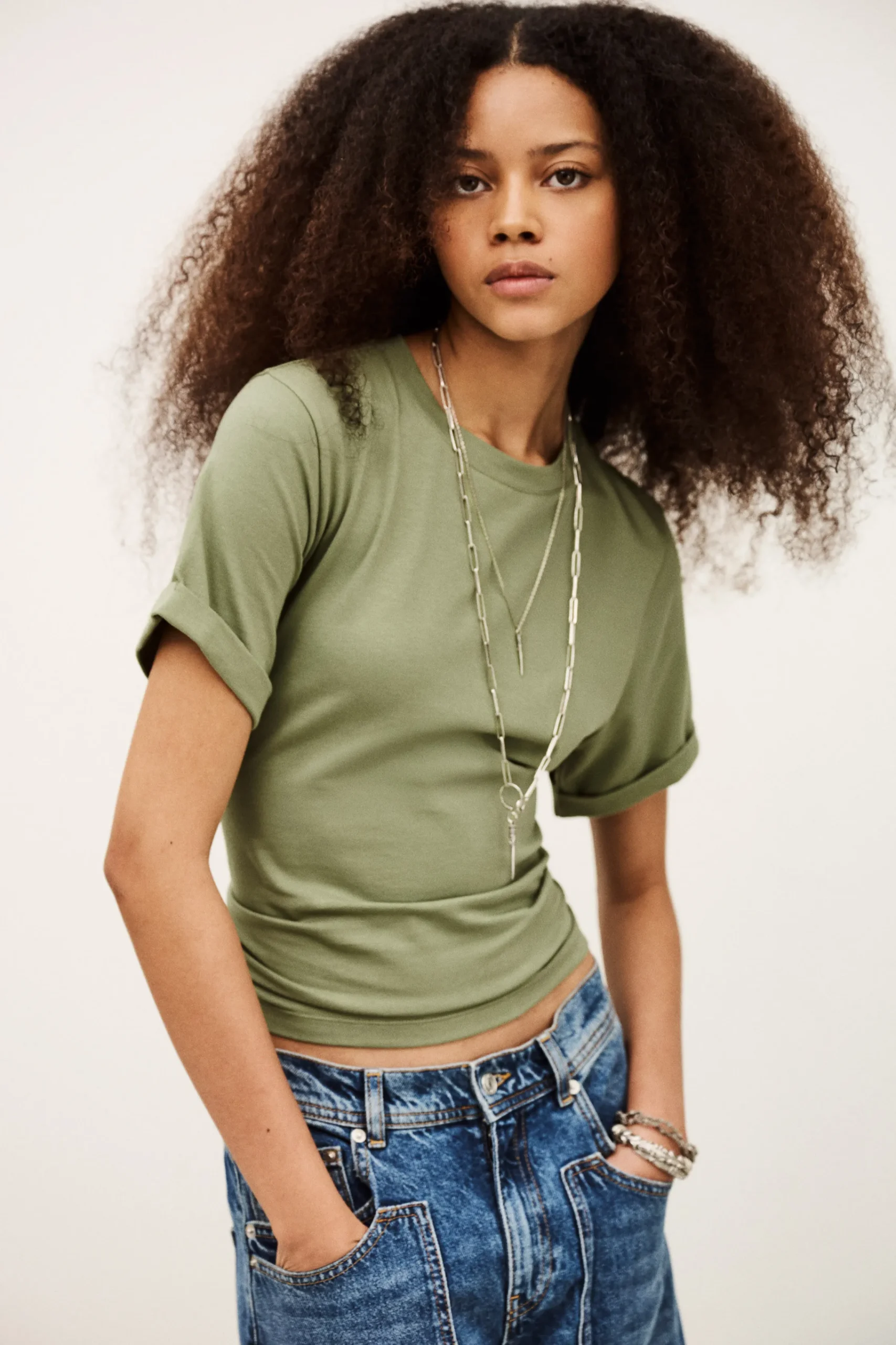 Ba&Sh BLANCA t-shirt manches courtes VERT Sale