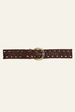 Ba&Sh BLEMENCE ceinture en cuir MARRON Best