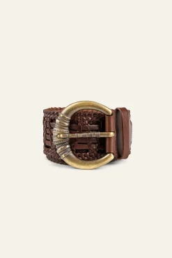 Ba&Sh BLEMENCE ceinture en cuir MARRON Best
