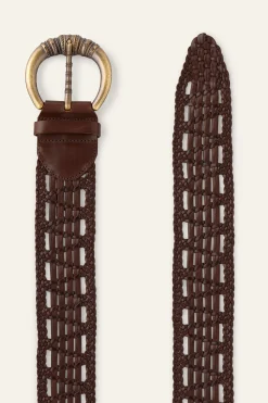 Ba&Sh BLEMENCE ceinture en cuir MARRON Best