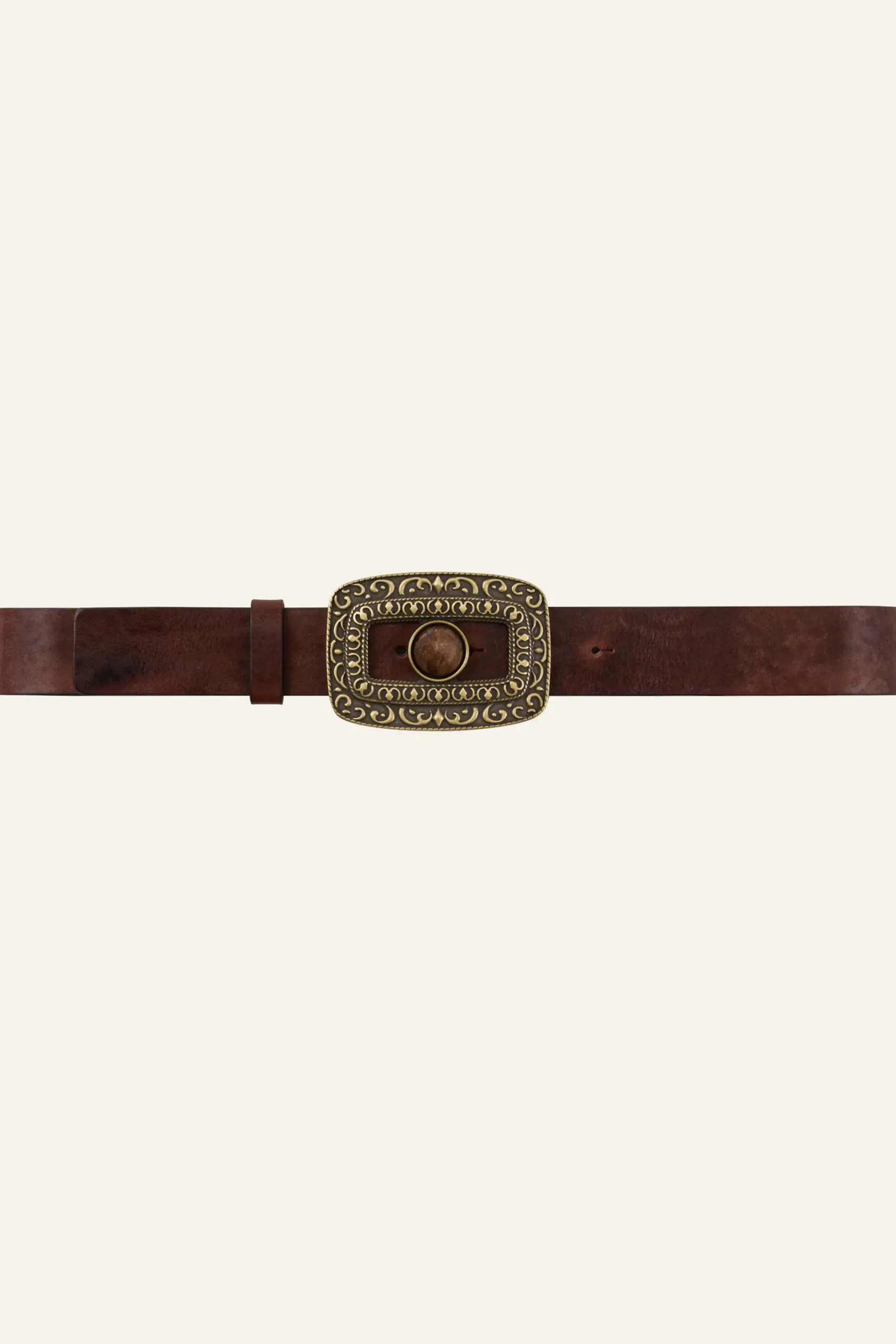 Ba&Sh BONI ceinture cuir MARRON Outlet