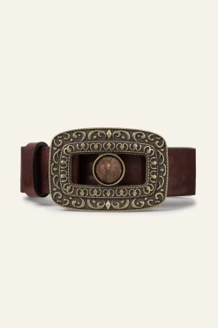 Ba&Sh BONI ceinture cuir MARRON Outlet