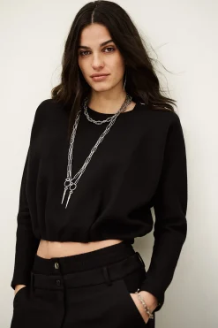 Ba&Sh BRANNY top bouffant kimono NOIR Discount
