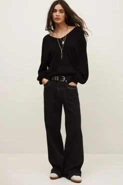 Ba&Sh BRENDA pull col V NOIR