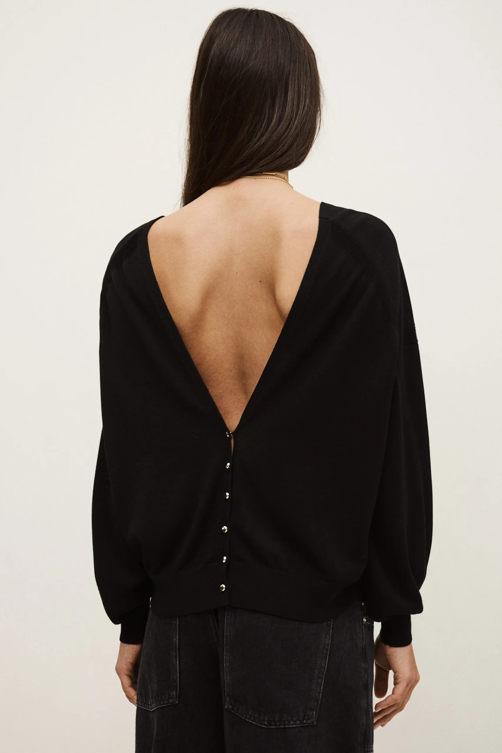 Ba&Sh BRENDA pull col V NOIR