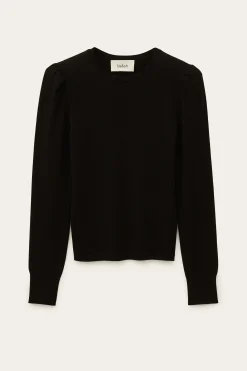 Ba&Sh BRITANIE pull manches ballons NOIR Online