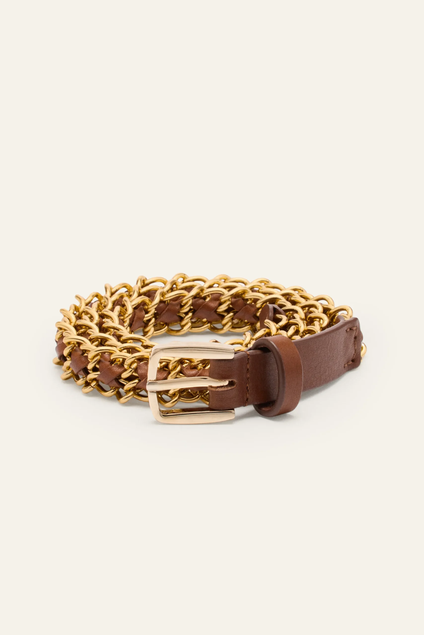 Ba&Sh BROOKE ceinture à maillons MARRON Outlet